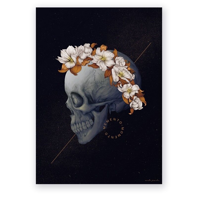 Plakat Czaszka z Wiankiem - obrazek 1